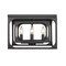 Z-Lite Easton Flush Mount, 4-Light, 15 In.W x 10 In.H, Matte Black/Matte Black 3038F-MB - alternate 4